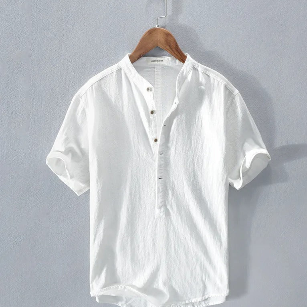 Mens Relaxed Fit Short Sleeve Shirt Breathable Comfort For Everyday Casual Summer Wear
