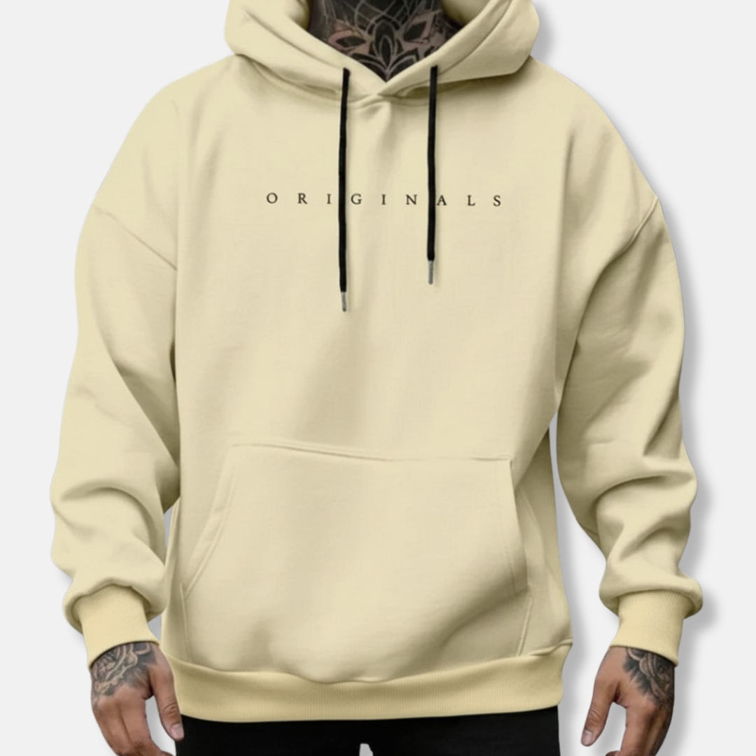 Oliver Originals Cotton Hoodie With Minimalist Chest Logo Classic Fit Soft Cotton Mens Hoodie