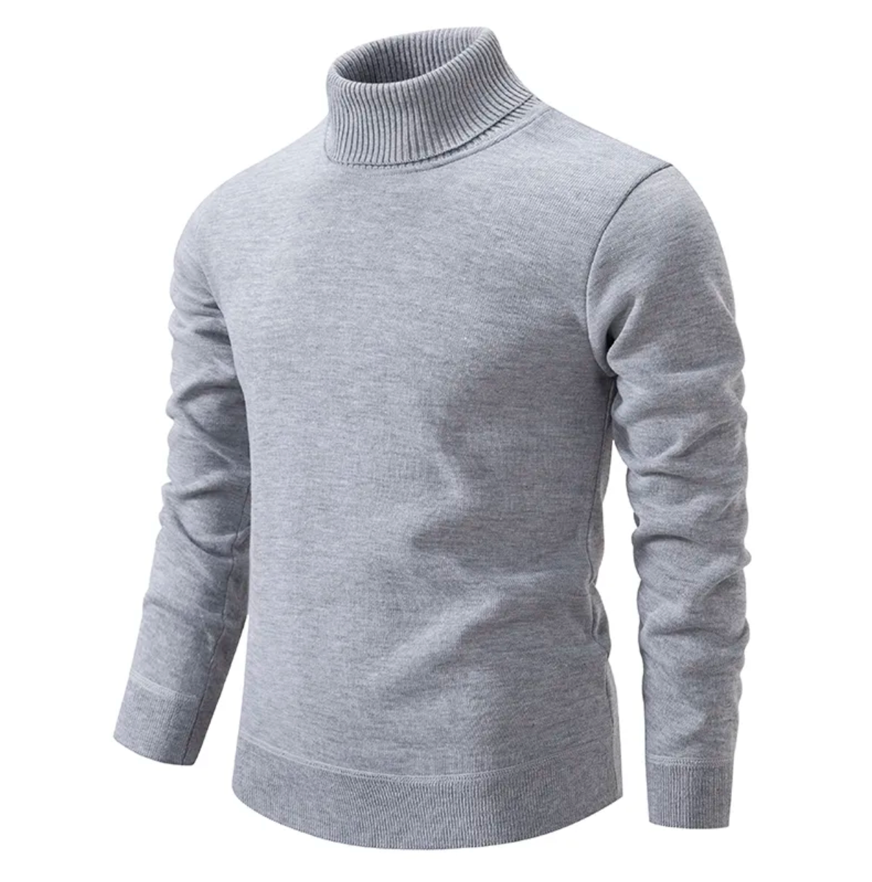 Soft wool turtleneck for men