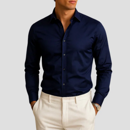 TrendAura | Fitted Contrast Shirt
