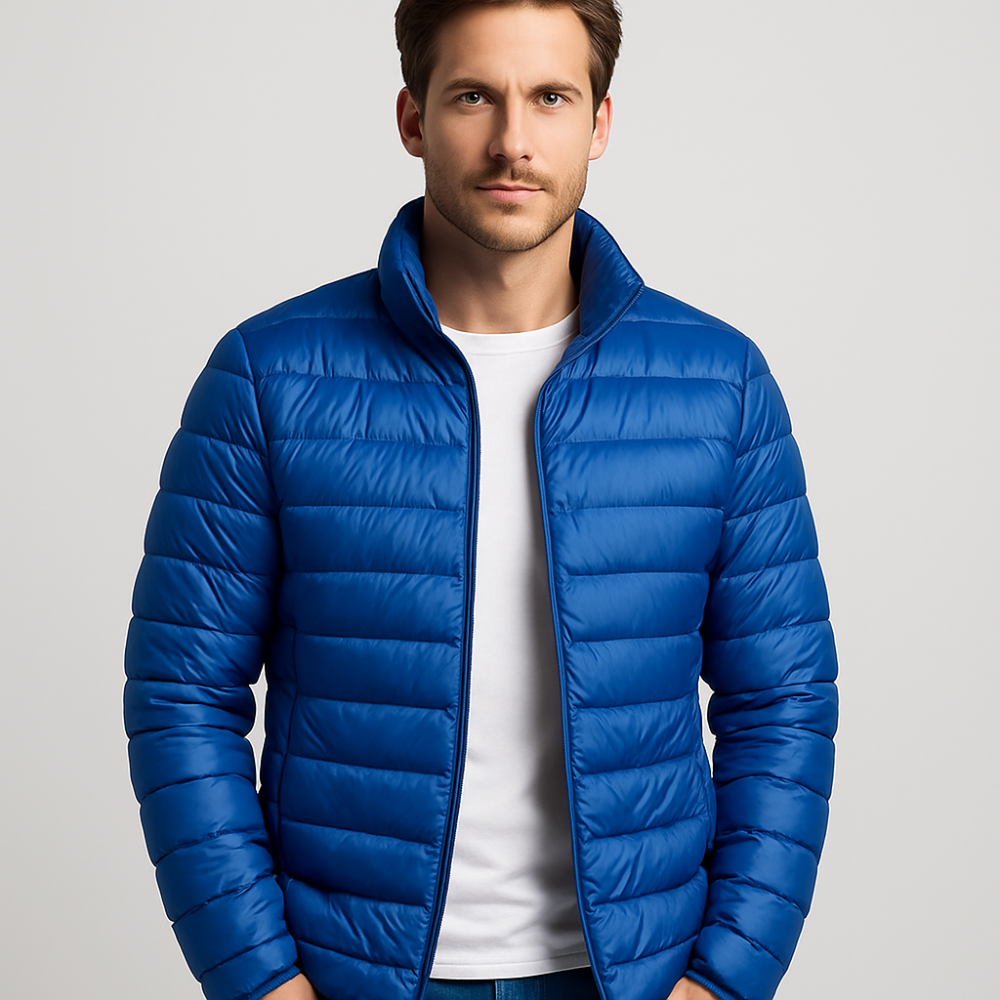Mens Thermal Puffer Jacket Waterproof Insulated Warmth All Weather Performance Coat