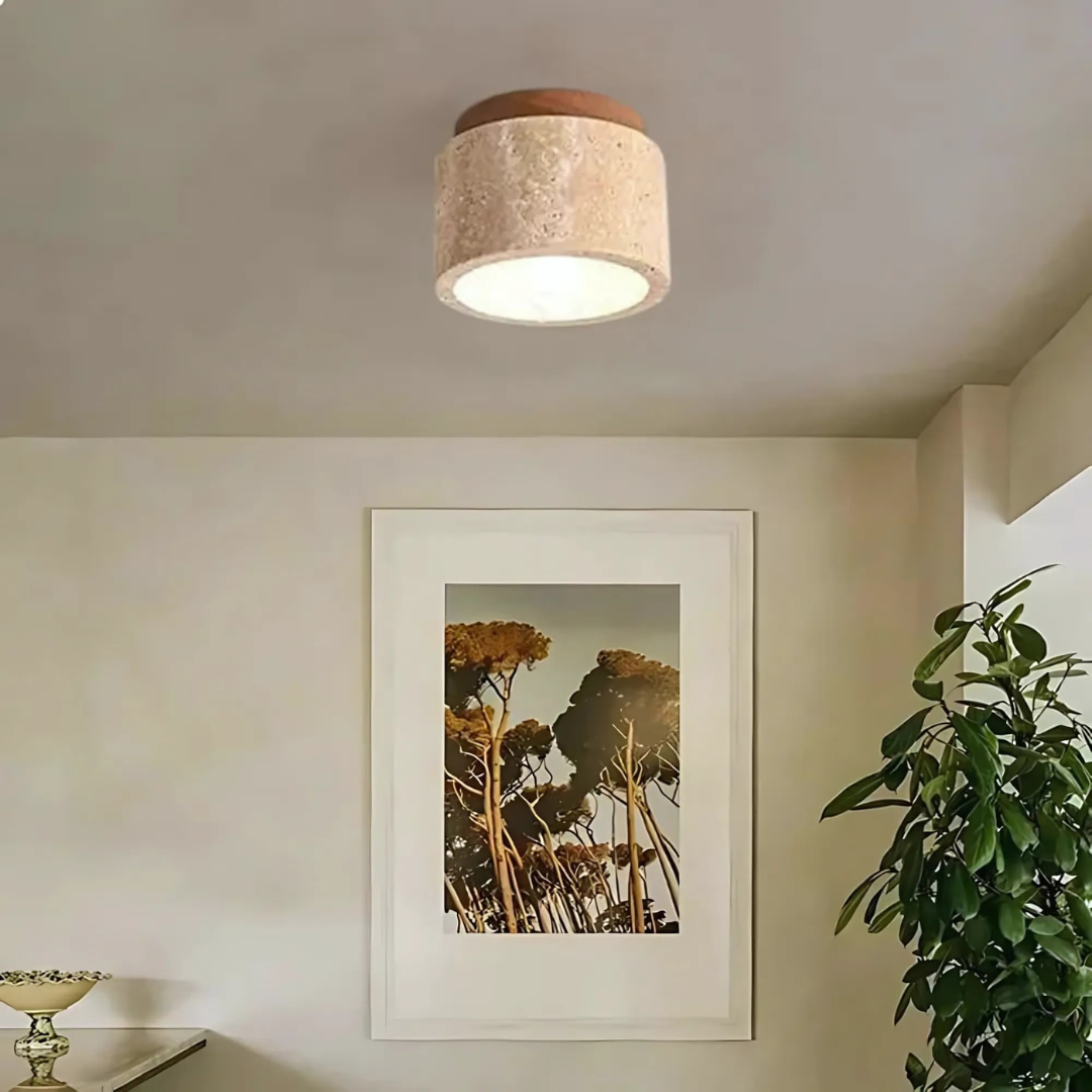 Radia Japanese Ceiling Light For Home An Elegant Ambient LED Fixture For Modern Living Rooms