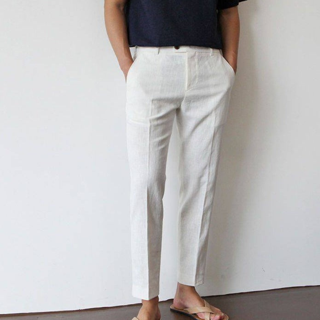 TrendAura - Men’s High-Waisted Trousers