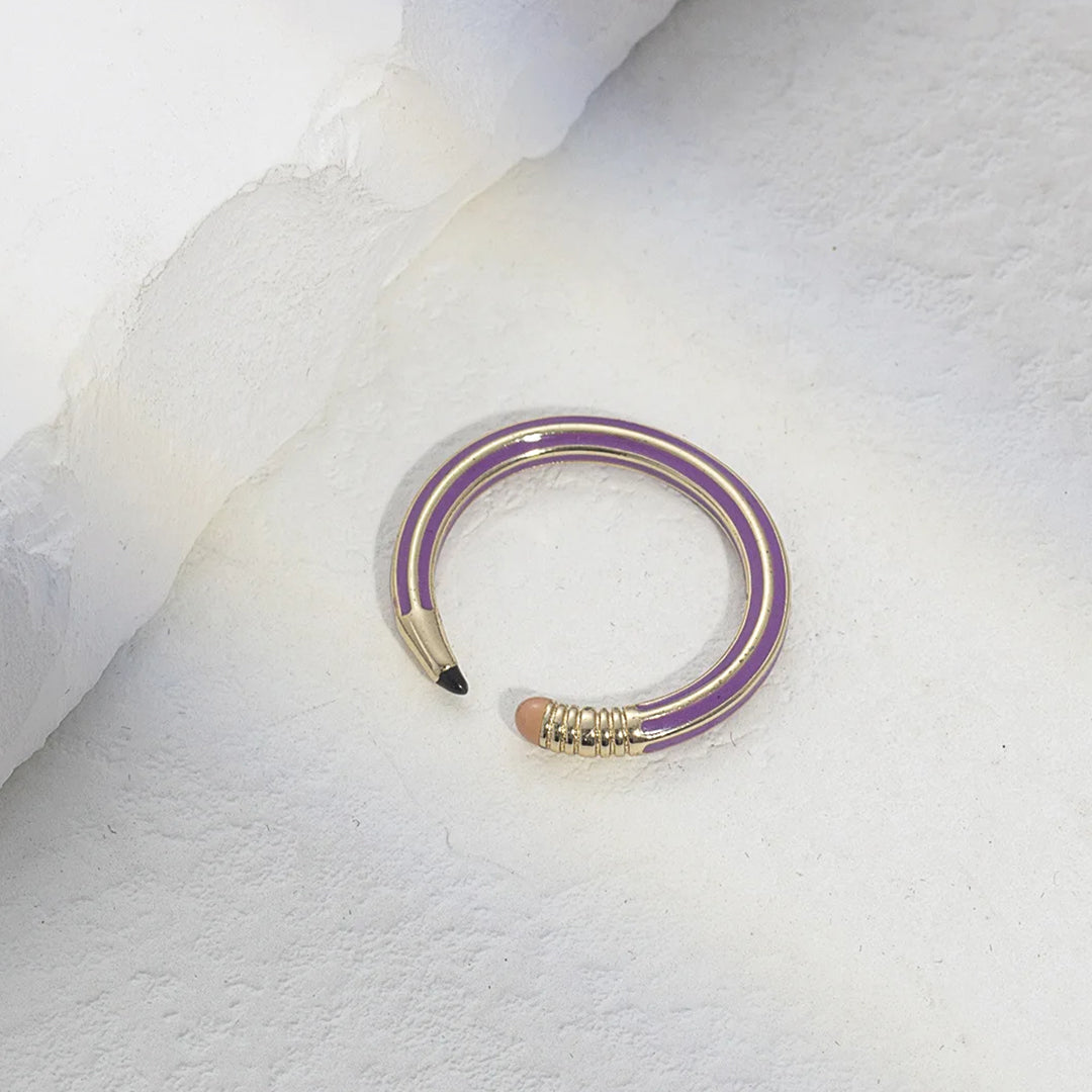 Gold Pencil Ring