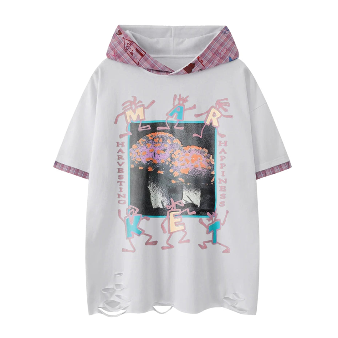 Harvest Abstract Hooded Tee
