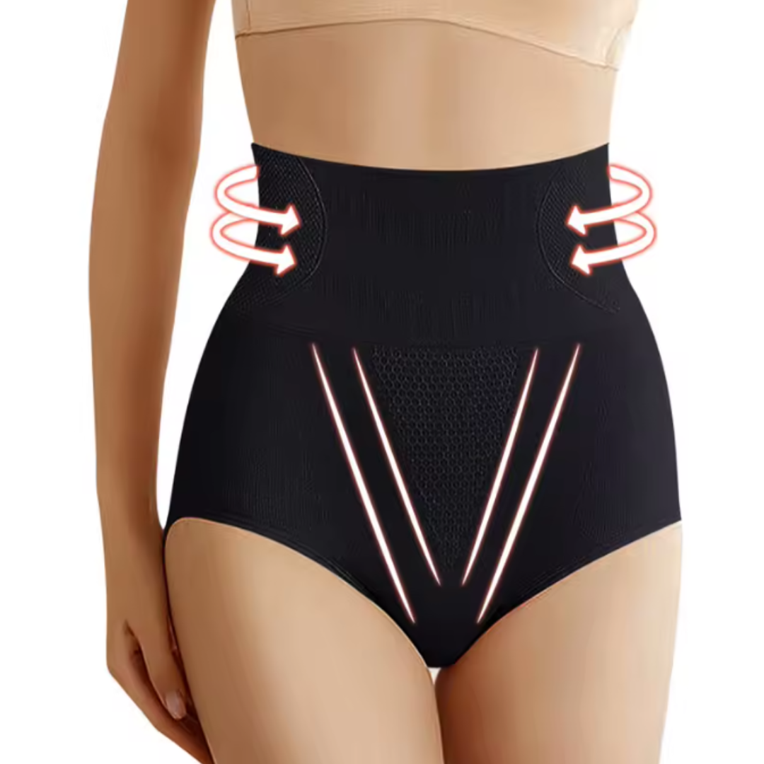 Women's High-Waist Underwear with Shaping Design and Soft Fabric - TrendAura