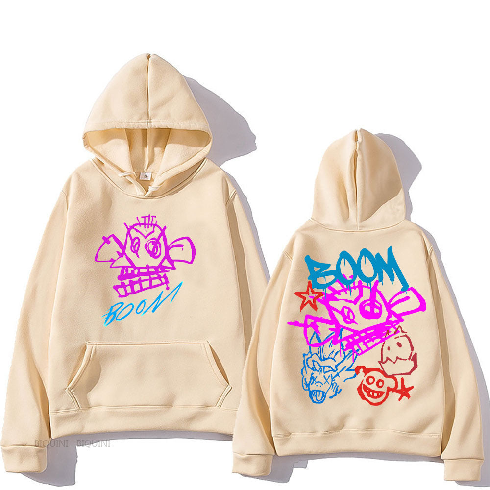 Eloura-Moda | Arcane Jinx Cartoon Long Sleeve Hoodie