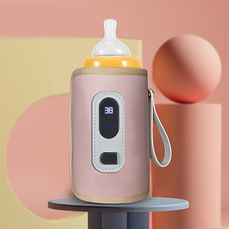 Portable Bottle Warmer USB With Digital Display For On The Go Parents Keeps Milk At Ideal Temperature