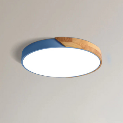 Delos - Scandinavian wooden LED ceiling light
