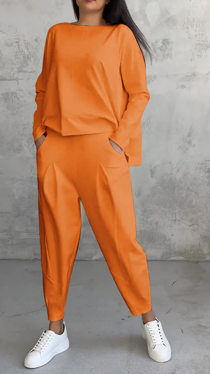 Maria Cozy Two Piece Set For Women Breathable Soft Fabric Lounge Wear Ideal For Home And Travel Ultimate Comfort