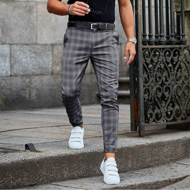 Mens Chinos Casual Slim Fit Trousers For Modern Gentlemen Versatile Colors Beige Grey Black For Everyday Comfort