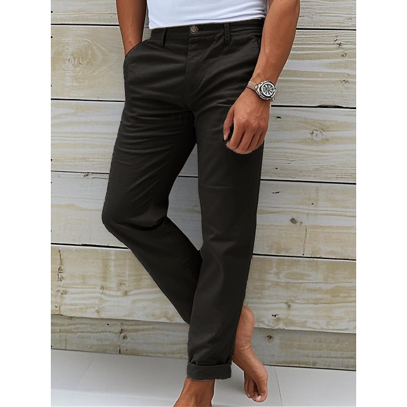 Versatile Mens Slim Fit Chinos Tailored Comfort For Everyday Smart Casual Wear Essential Wardrobe Staple