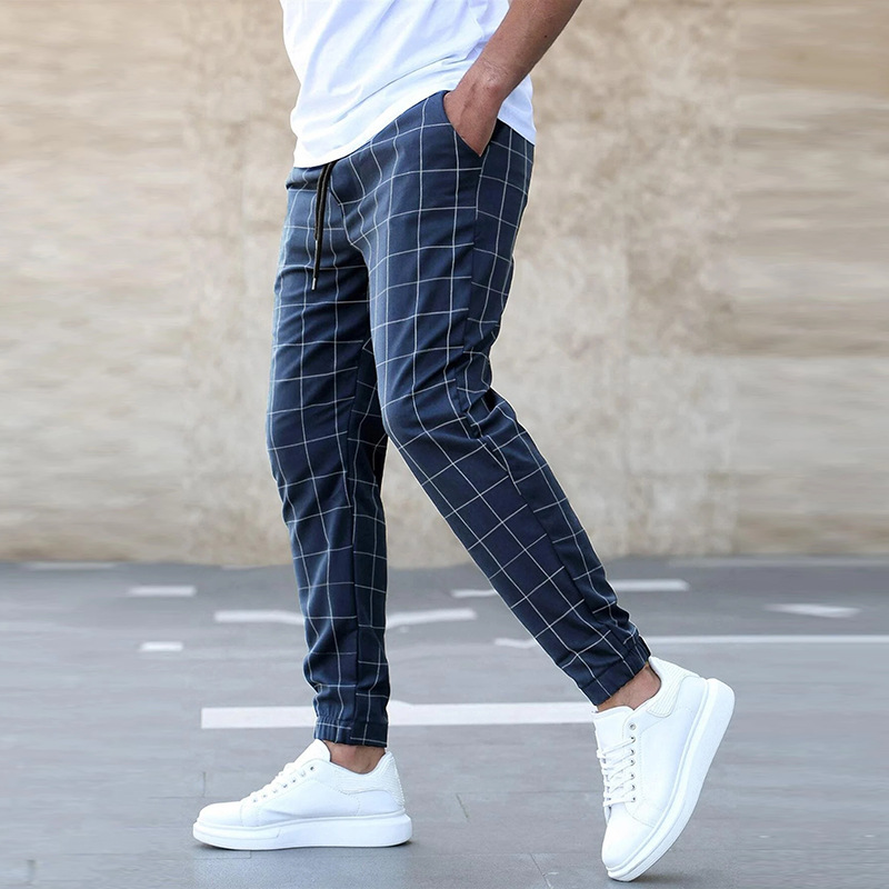 Owen Plaid Sweatpants For Men With Relaxed Fit And Tapered Leg By TrendAura Soft Breathable Fabric All Day Comfort