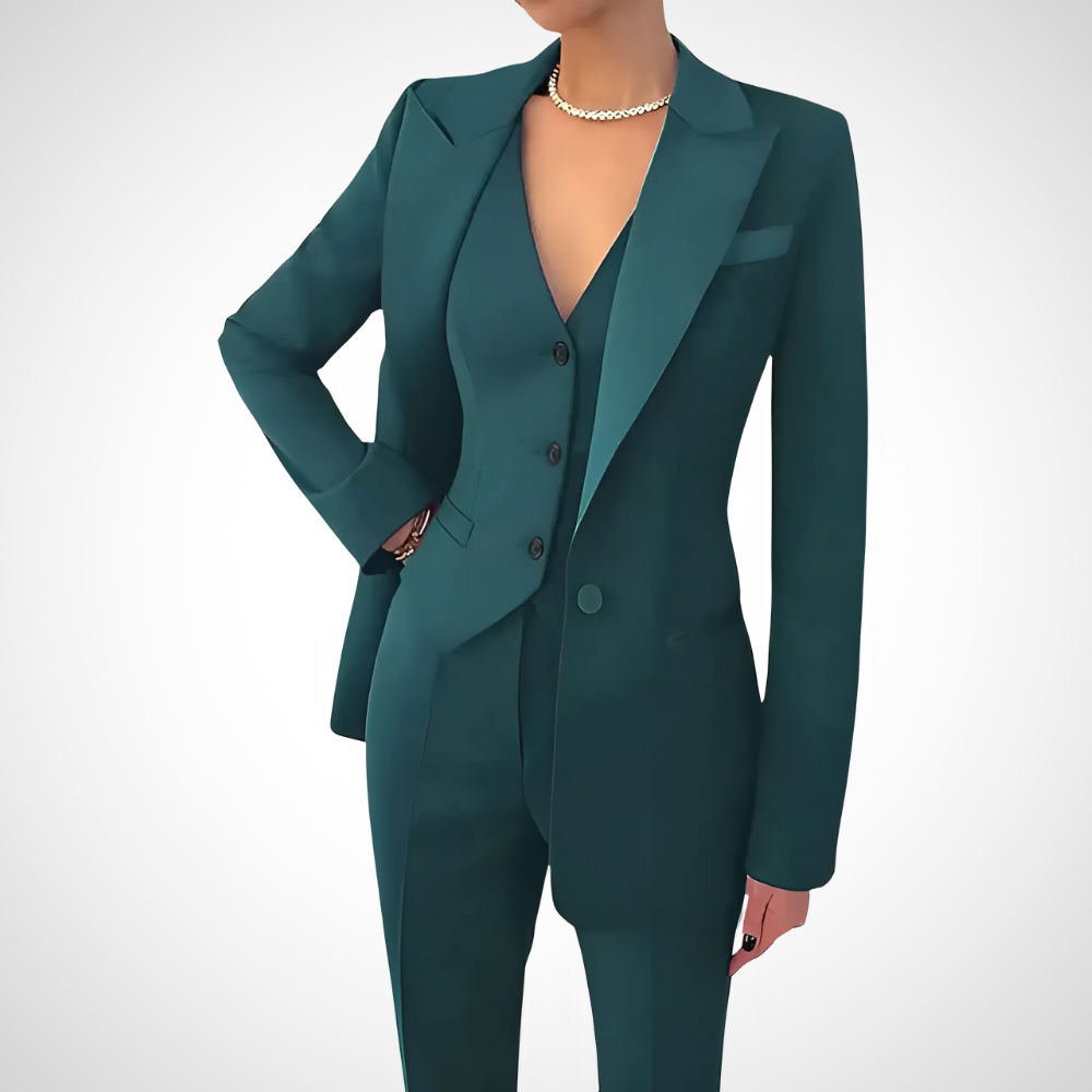 Women’s Elegant Tailored Three-Piece Suit | Chic