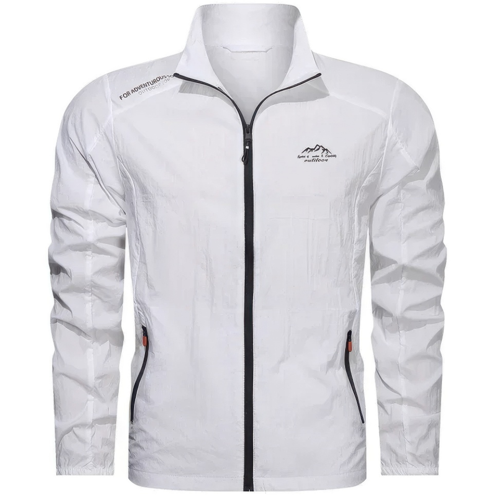 Summer Jacket For Men Windbreaker | With Zipper Closure