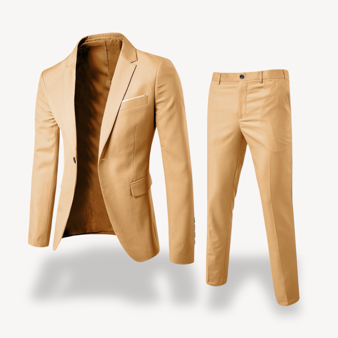 Men's Tailored Two Piece Suit Classic For Professionals Elevate Style And Confidence