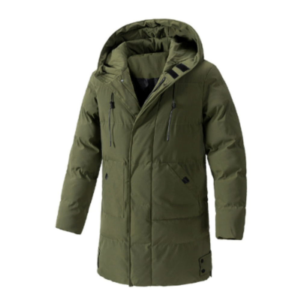 Mens Full Zip Puffer Jacket With Thermal Warmth For Men Sleek Insulated Layering Essential