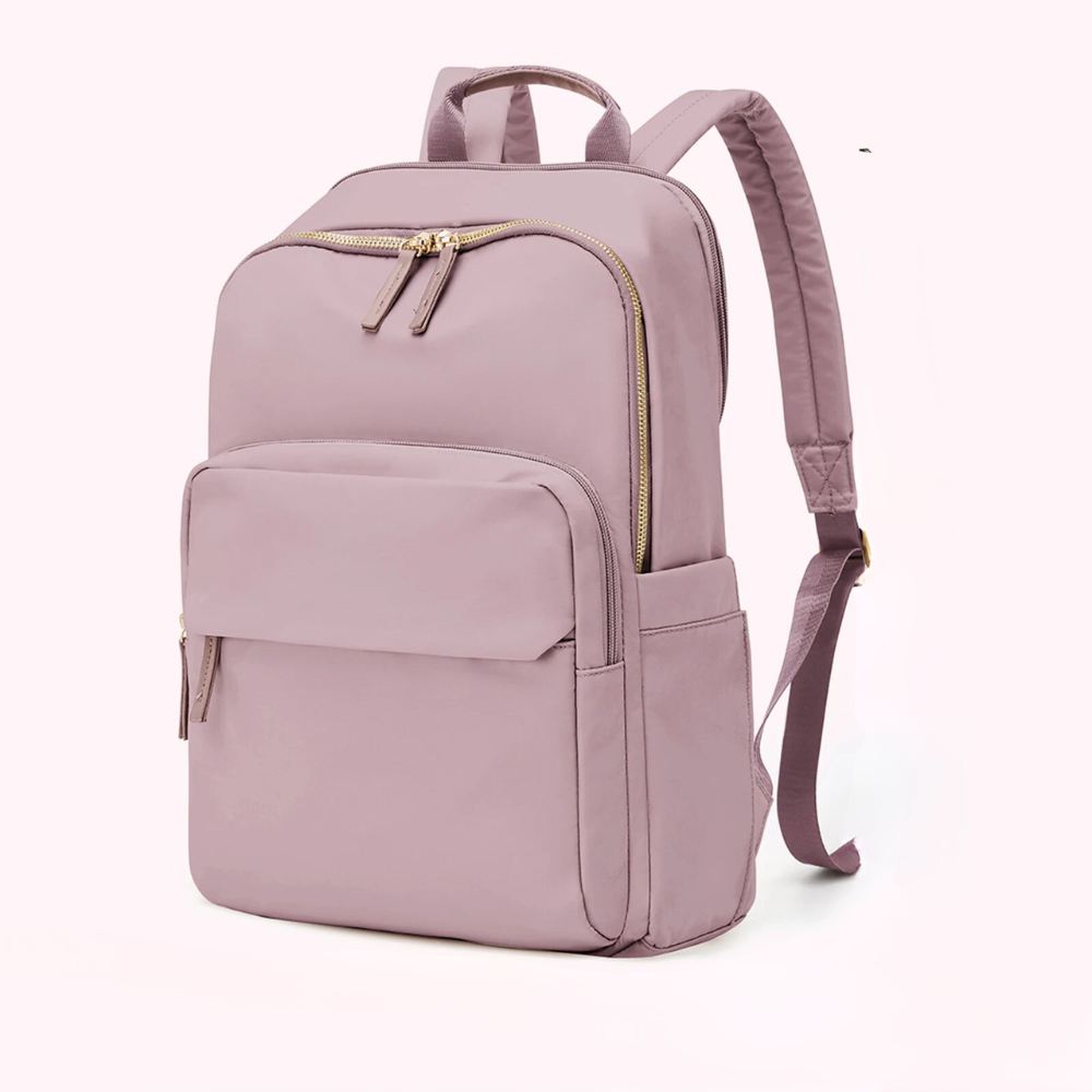 TrendAura Cambridge Court Backpack - Water-Resistant With Laptop Compartment And Gold Tone Hardware