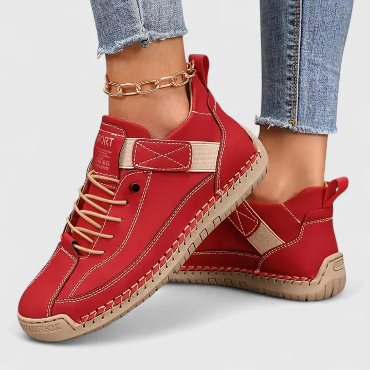 Kymberleigh Leather Women Sneakers Non Slip Breathable Everyday Comfort For Women