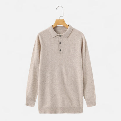 Ancient World | Men's Merino Wool Polo Collar Sweater