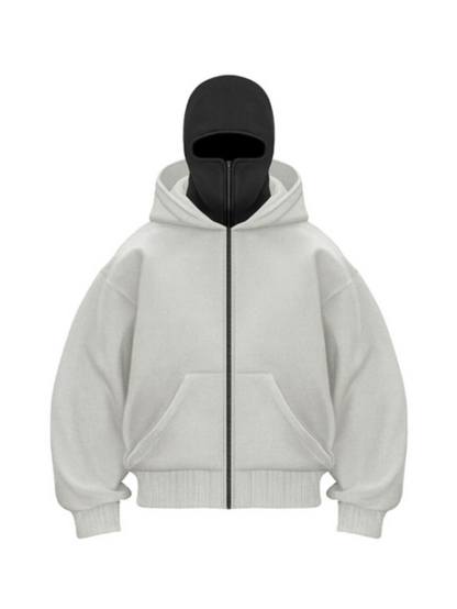 Matthias Mens Casual Mask Hoodie Pullover With Relaxed Fit And Classic Hooded Sweatshirt