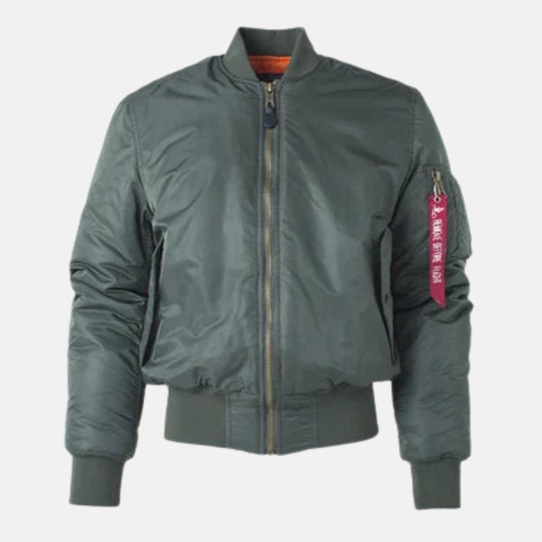 Men's Bomber Jacket With Relaxed Fit Wind Resistant Fabric Pockets And Ribbed Hem Nordisk Flair