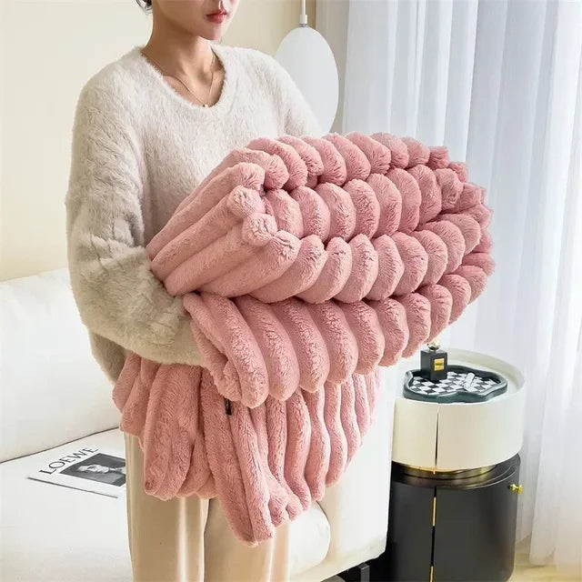 Ultra cozy quilted comfort blanket