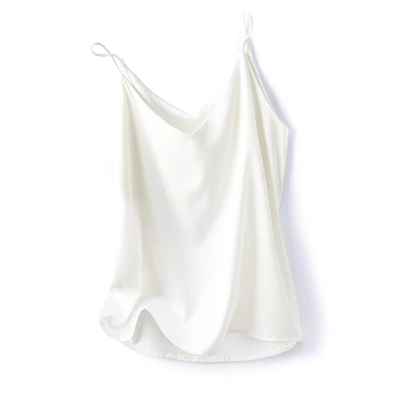 Elise Soft Satin Camisole Silky Sheen Lightweight Draped Fit For Women Ideal For Summer Evenings Layering
