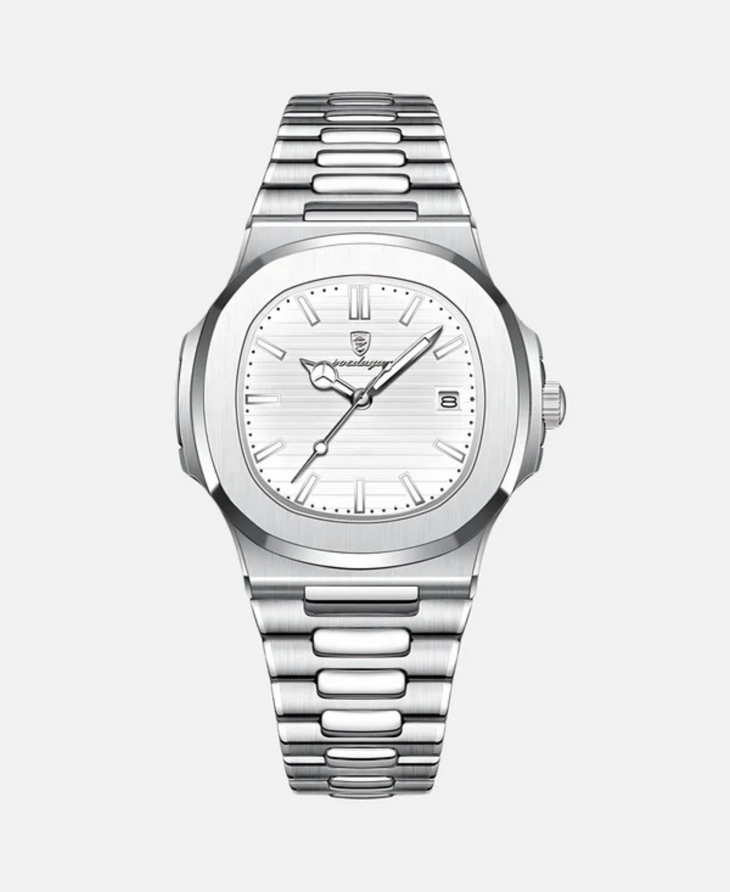 Quartz Wristwatch For Men With Sapphire Glass Precision Movement And Scratch Resistant Crystal
