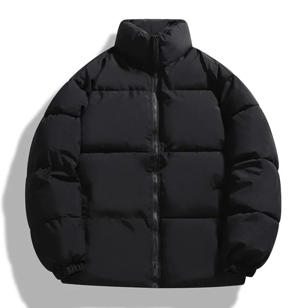 Jay Quilted Winter Jacket For Men Stand Up Collar Warmth And Minimalist Style For Everyday Adventurers