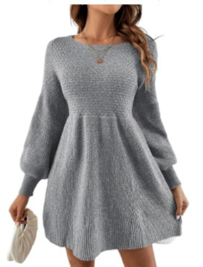 Lorelei Monochrome Apricot Mini Sweater Dress For Modern Women Soft Knit Comfort All Day