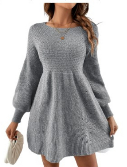 Lorelei Monochrome Apricot Mini Sweater Dress For Modern Women Soft Knit Comfort All Day