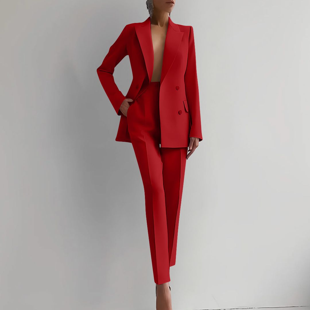 Nika Elegant Blazer And Pants Set For Professional Women With WrinkleResistant AllDay Comfort