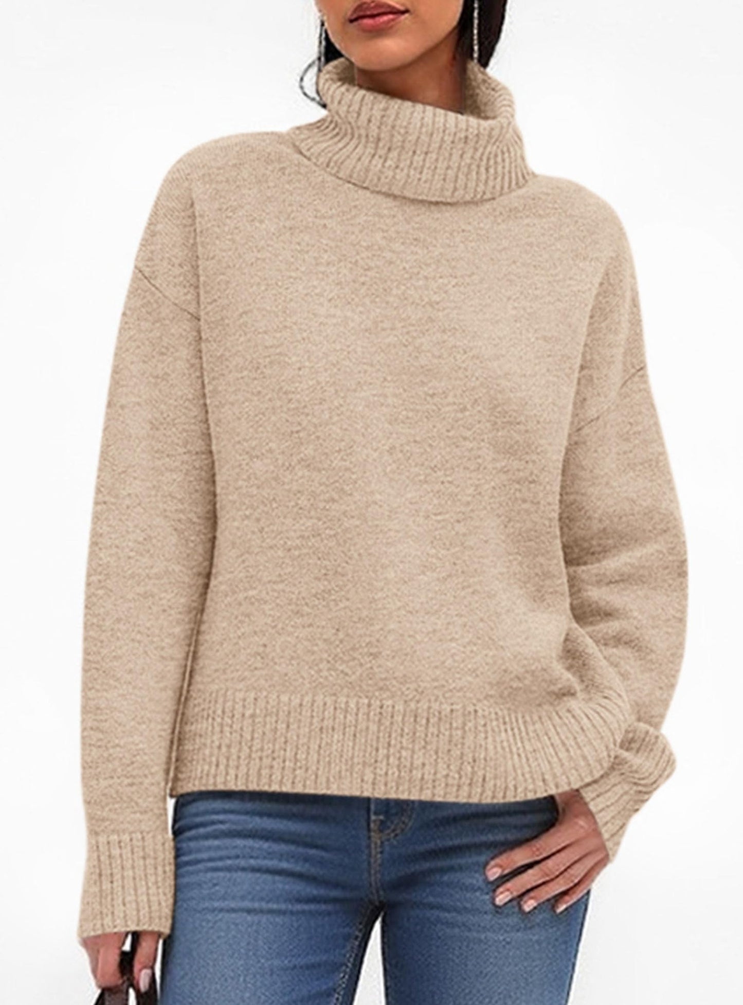 Zoé | Women's Roll Neck Sweater — Elegance & Daily Comfort