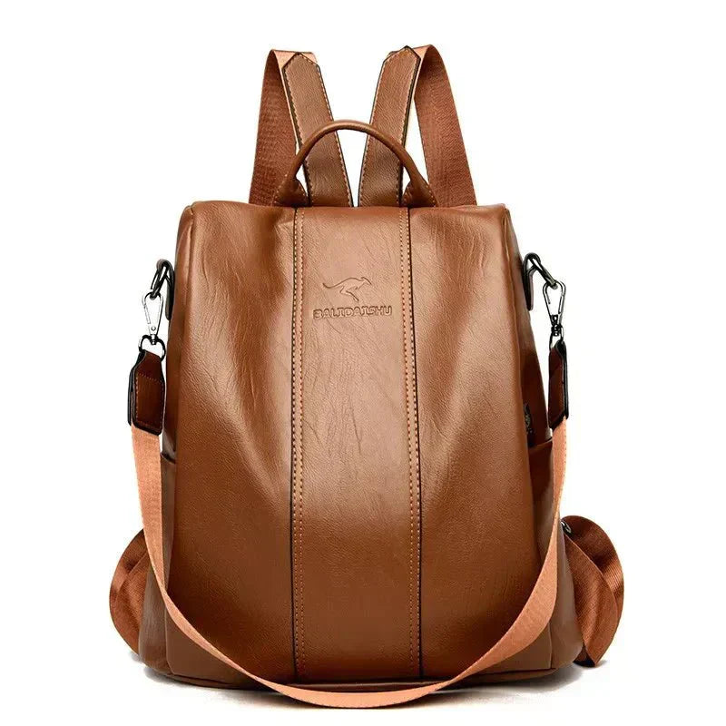 Léna Vegan Leather Convertible Backpack For Active Women Elegant And Practical Versatile Design