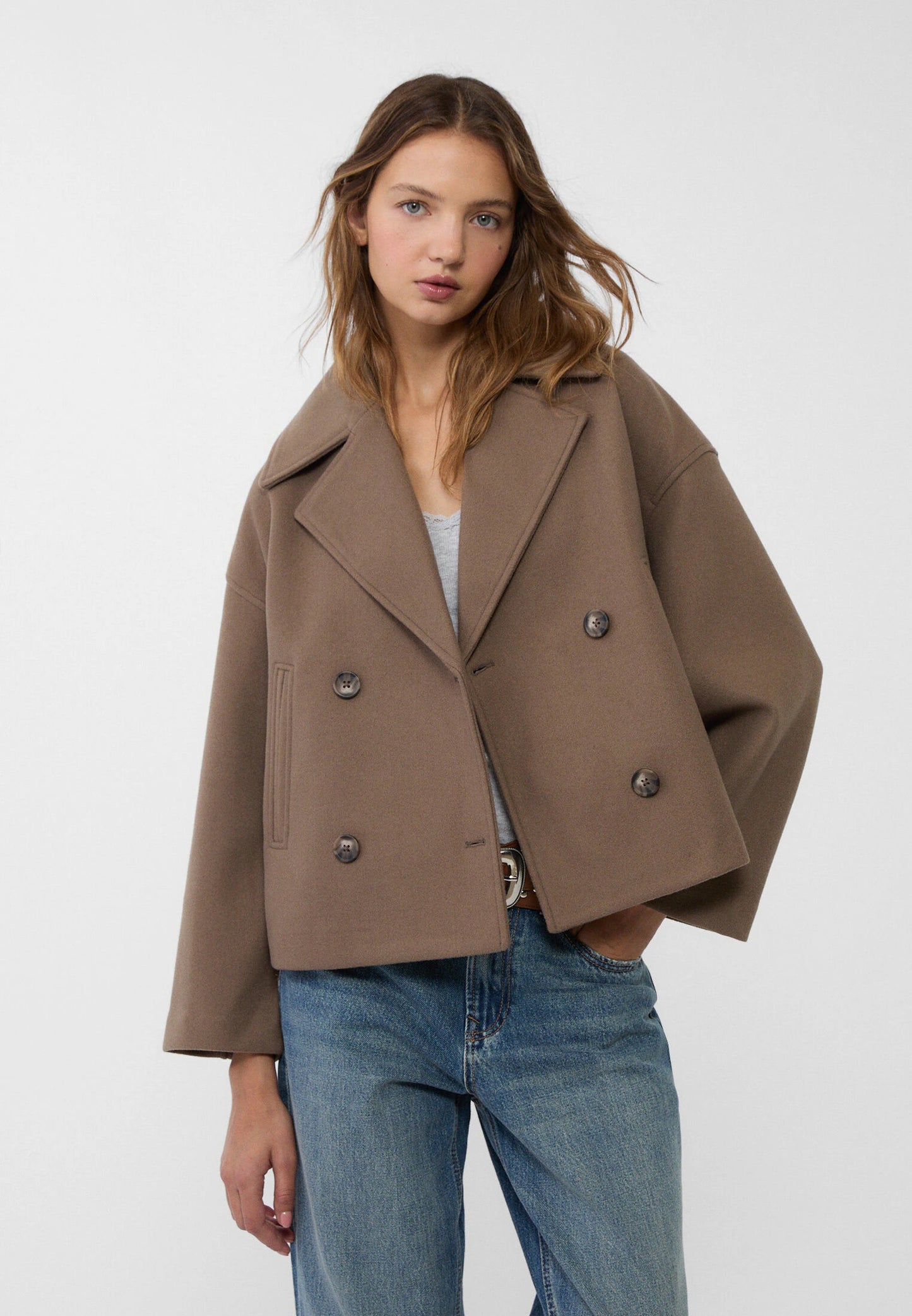 Michele Short Jacket For Women Structured Silhouette Modern Urban Style Everyday Chic