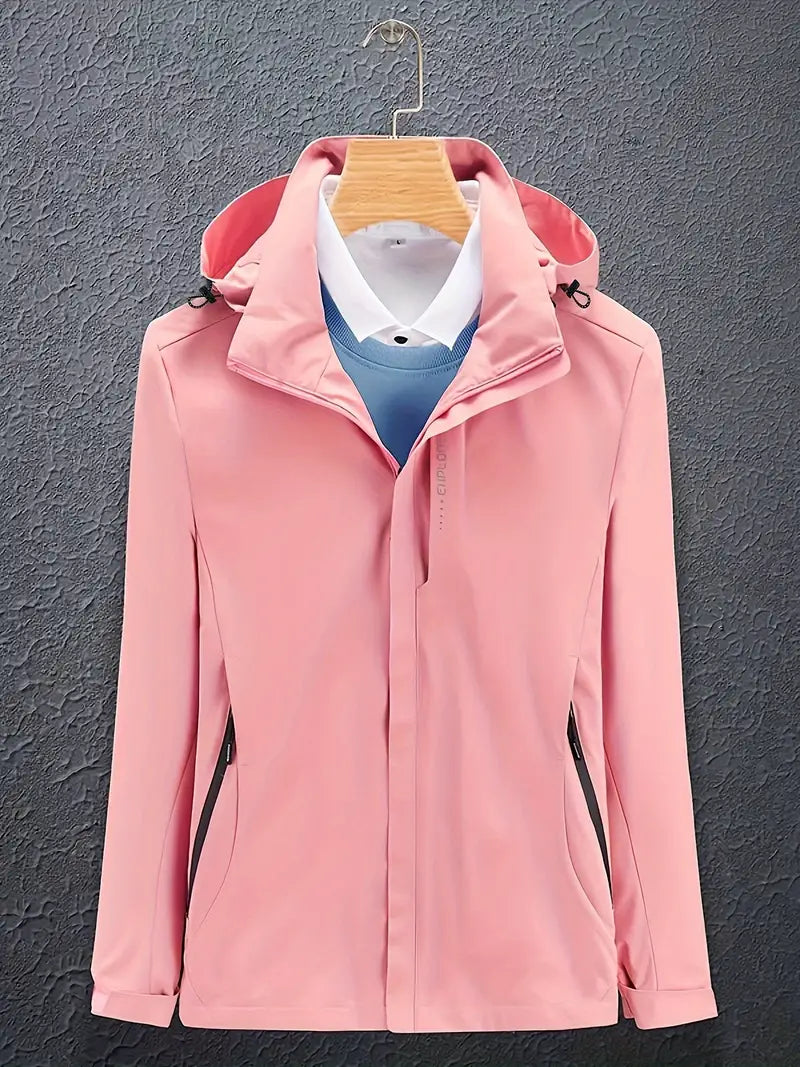 Alyssa Womens Winter Zip Closure Hooded Jacket By TrendAura Warm Windproof Snow Coat For Cold Weather