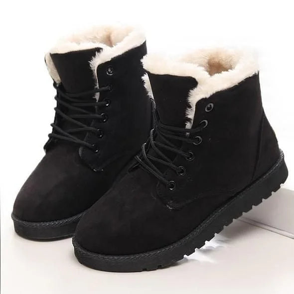 RanLinli™ | Warm Lace-Up Ankle Snow Boots
