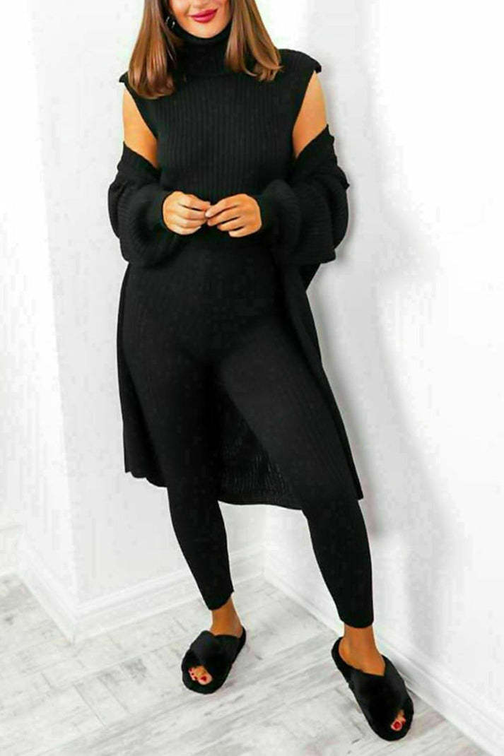 Women's 3-piece knit loungewear