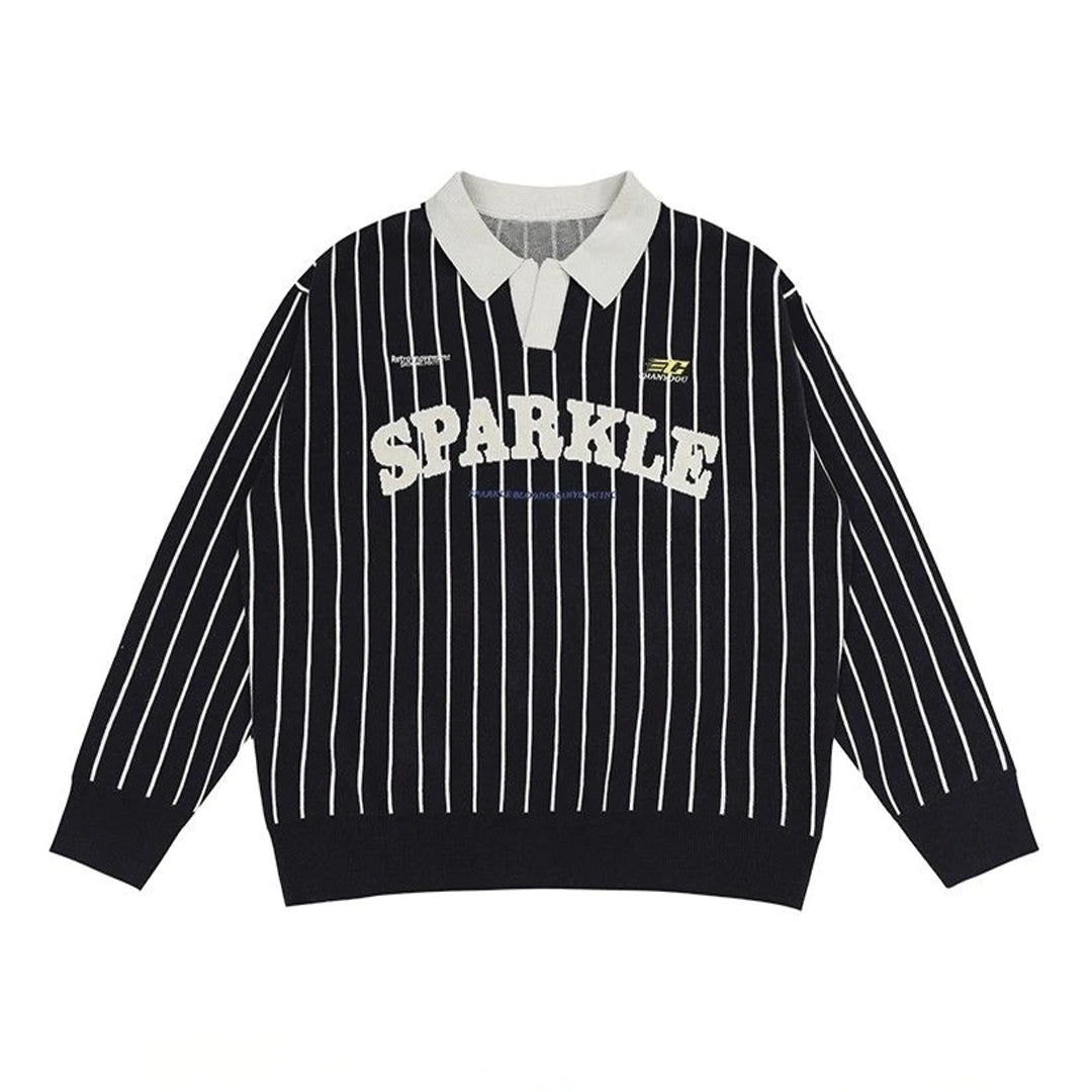 Stripe Letter Polo