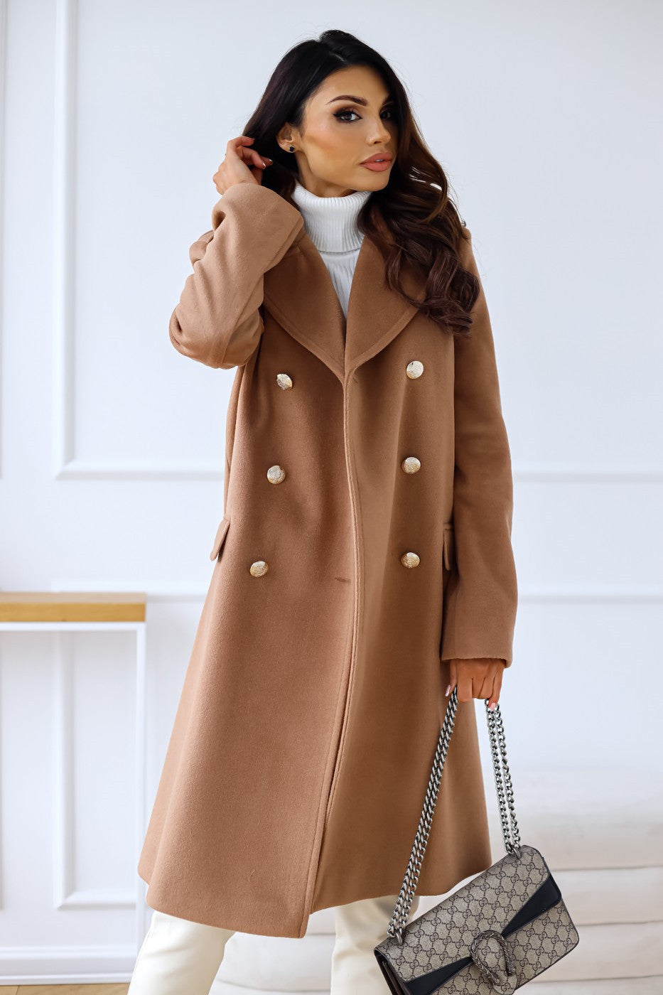 Florine | Double-Breasted Winter Coat — Chic & Timeless Style