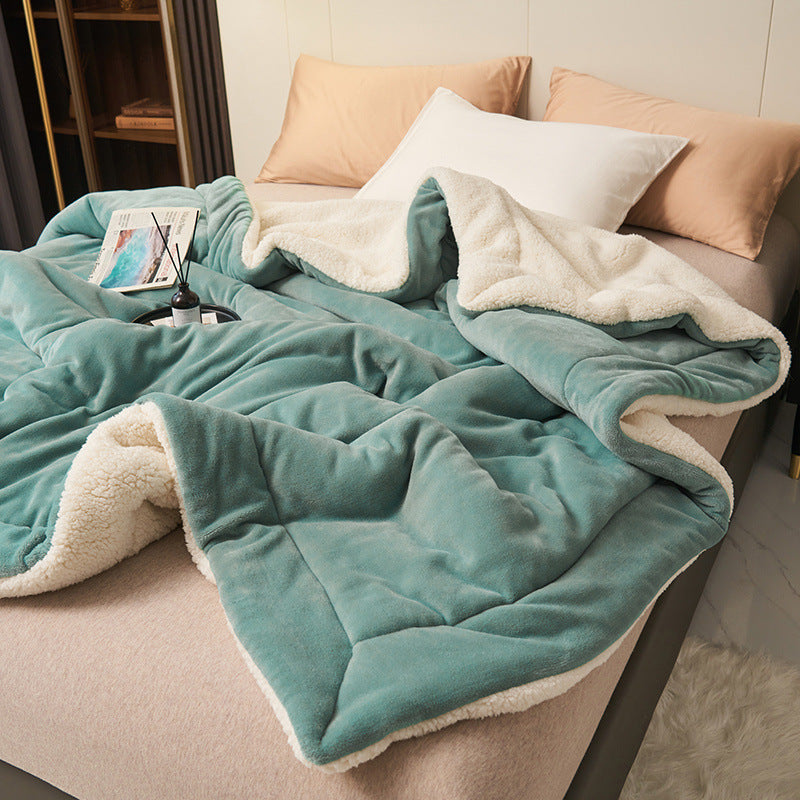 Sherpa Flannel Throw Blanket Dual Texture for Warm Comfort Ideal for Home Decor Lovers