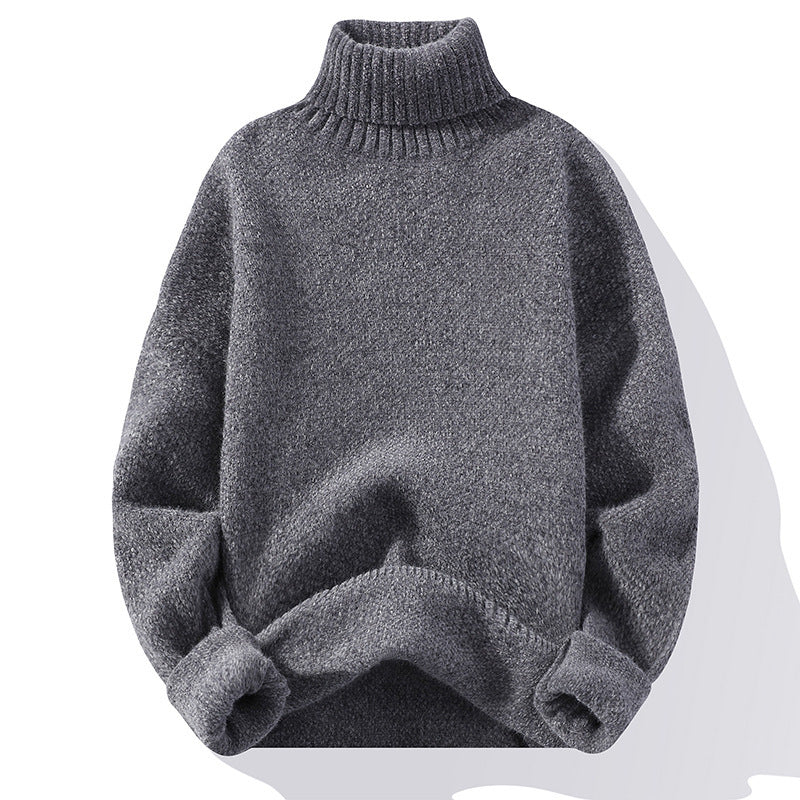 Men's Turtleneck Knit Sweater Soft Warm Comfort Classic Fit For Everyday Wear Versatile Layering For Cold Weather
