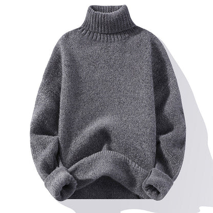 Men's Turtleneck Knit Sweater Soft Warm Comfort Classic Fit For Everyday Wear Versatile Layering For Cold Weather
