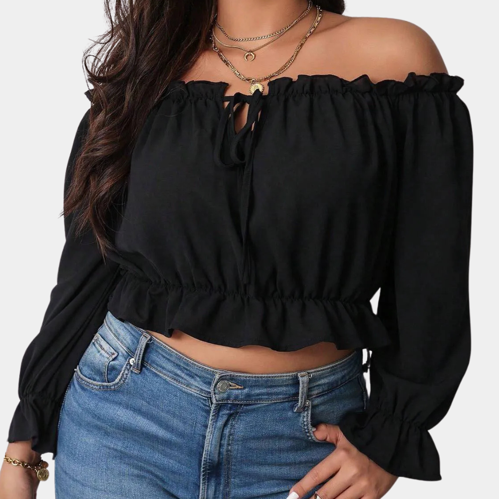 Raegan Open Shoulder Trendy Top For Women With Flattering Cut And Versatile Style