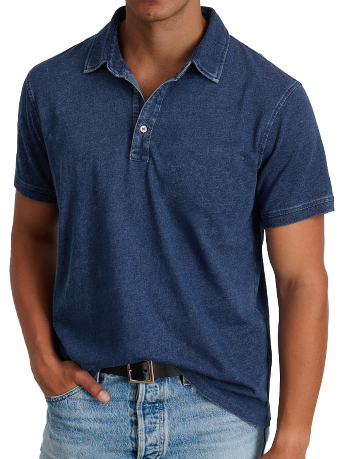 Men's Classic Polo Shirt Short Sleeve Versatile Everyday Essential With Structured Collar