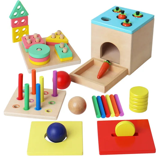 Montessori 4-in-1 Motor Skills Cube - TrendAura