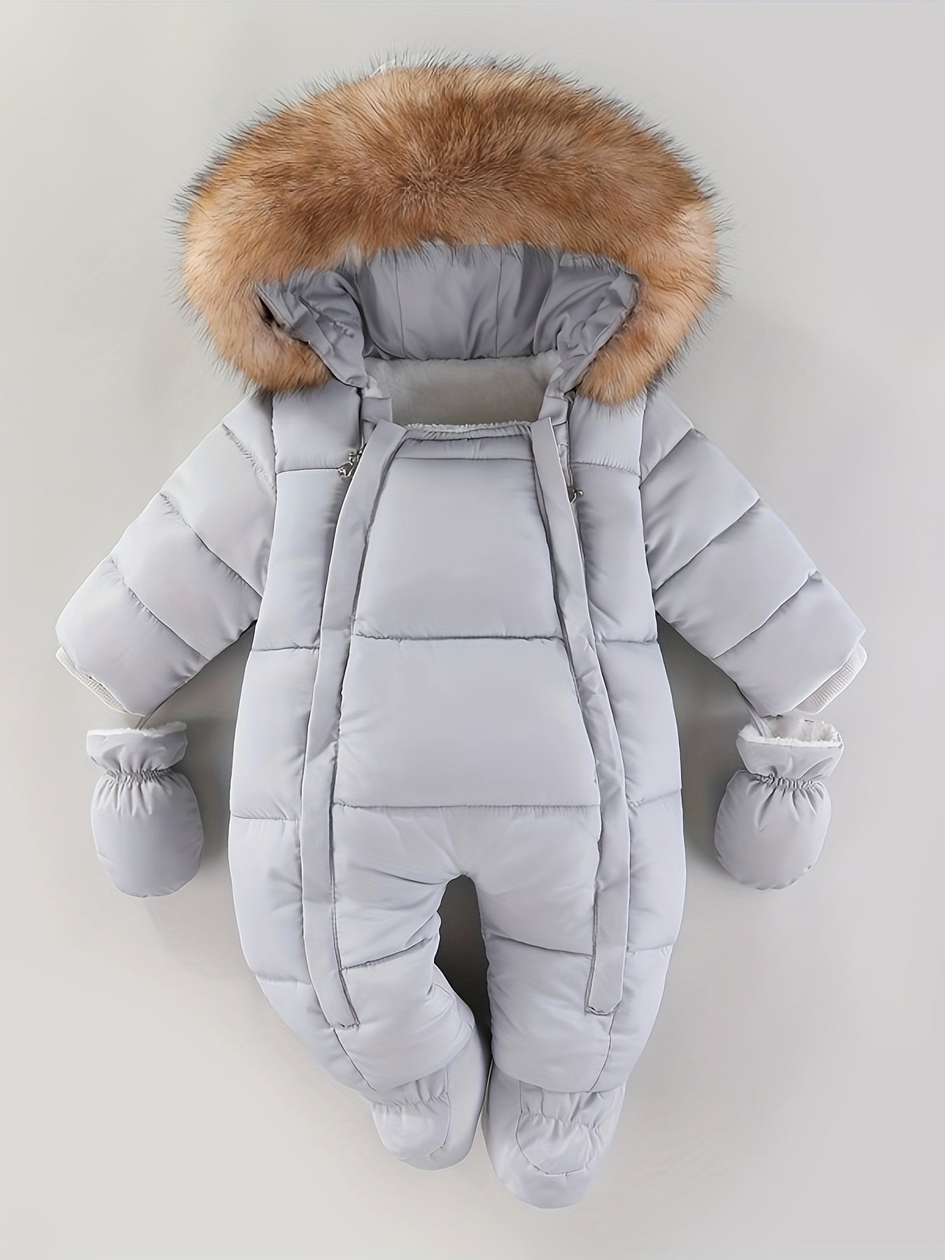 Frosty Baby Sleepsuit - Luxury Winter Jumpsuit with Hood for the Coldest Months