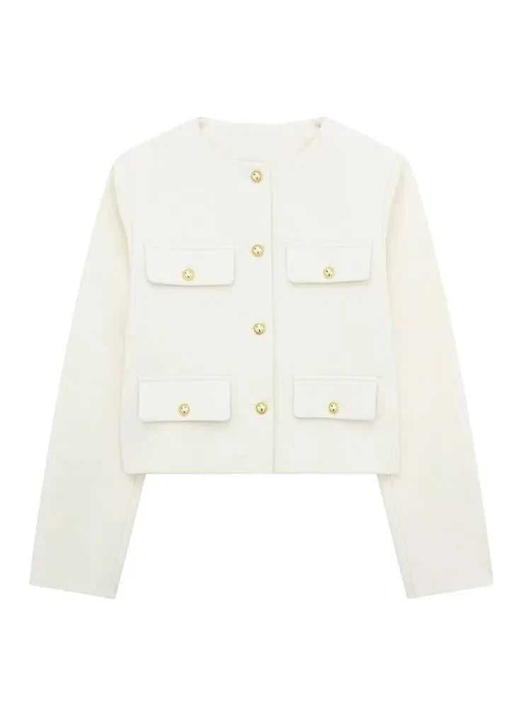 Willow | Short Jacket with Pockets for Women — Elegance & Refined Finish