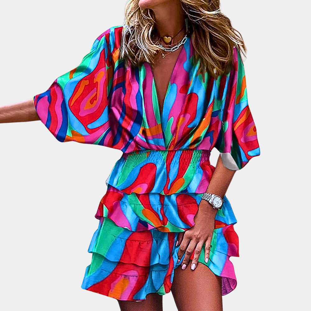 Josette Short Fluid Dress With Chic Casual Style For Women All Occasions Elegant Comfort
